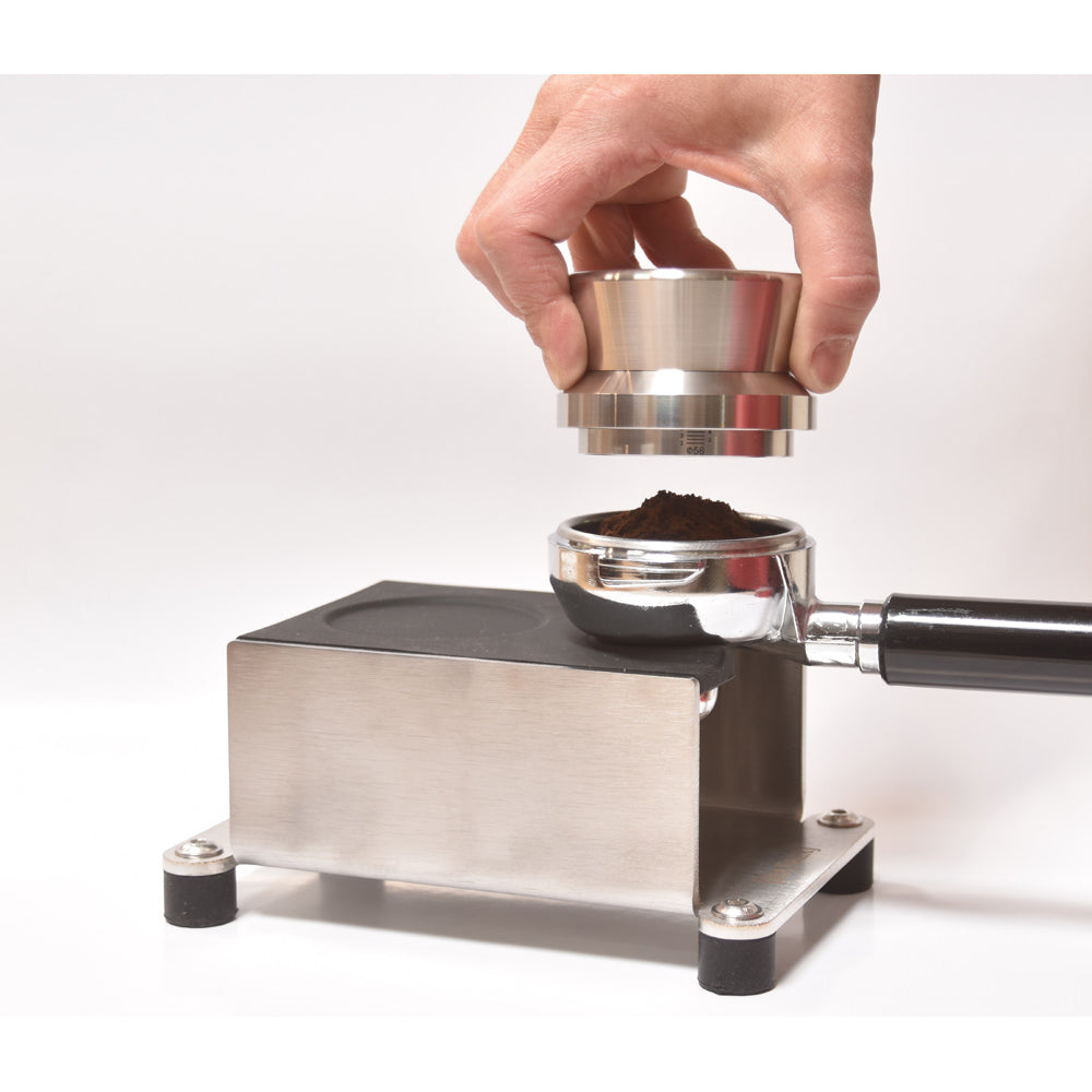 JoeFrex Tamper | Level Tamper 100% Edelstahl | Grau