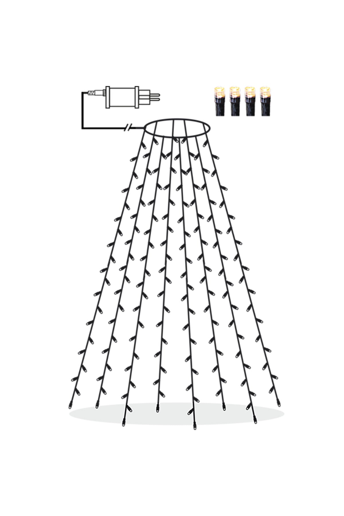 Baum Lichterkette LED