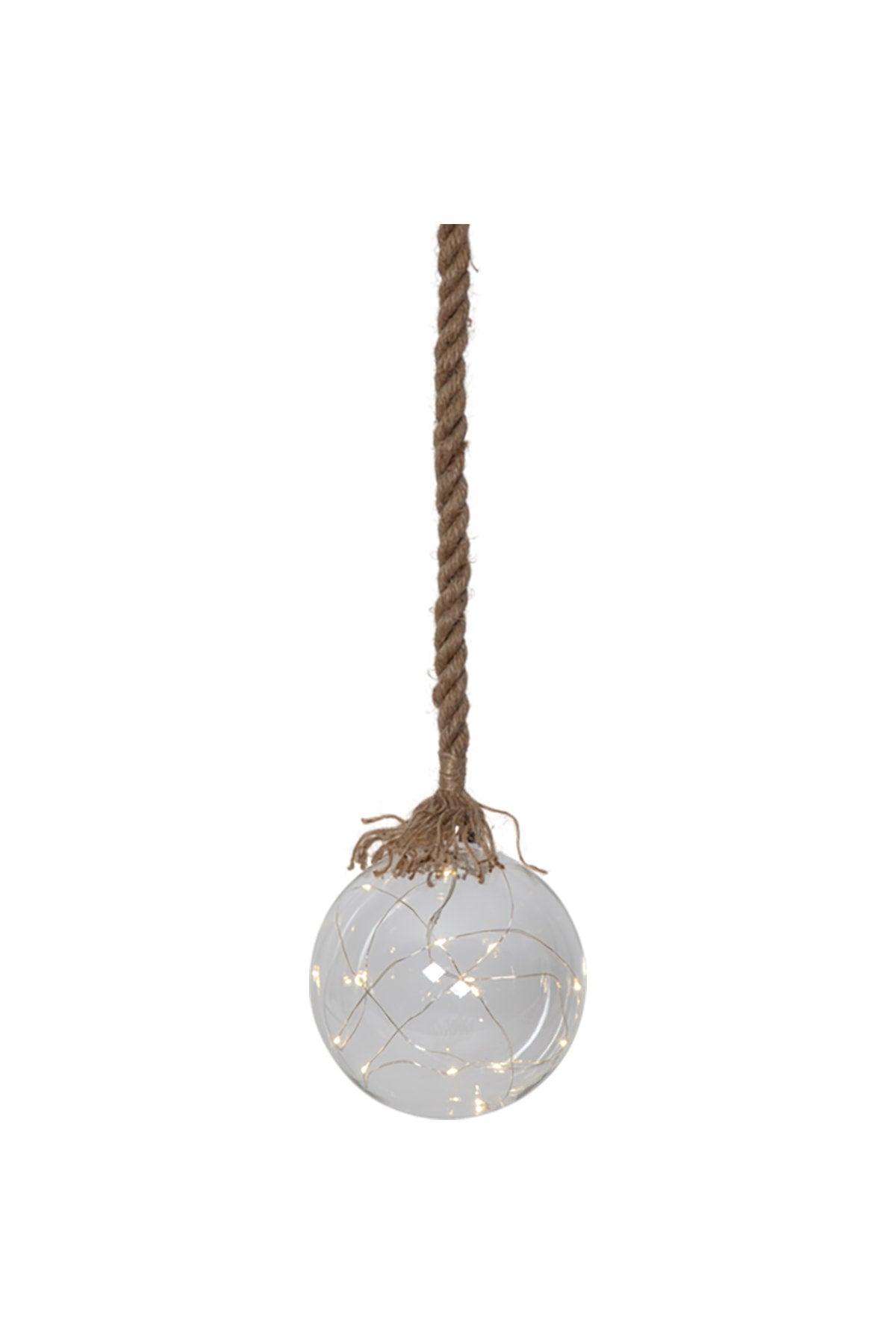 Glasdekorationsleuchte Jutta | 2 m Seil, 15cm Durchmesser