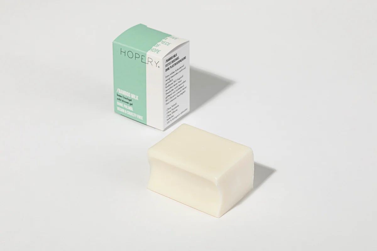Hopery Bamboo Milk Shower Bar – Feste Duschpflege