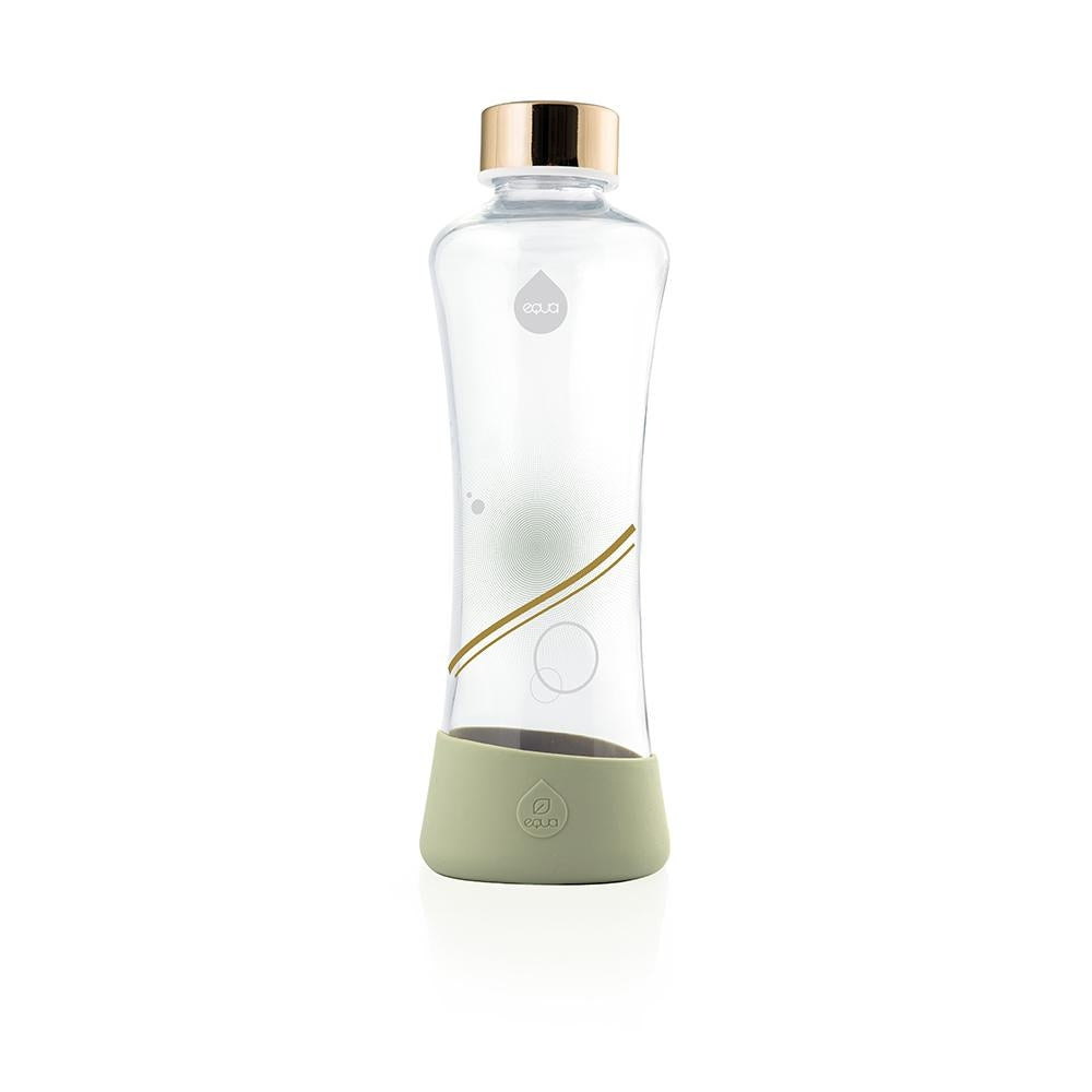 equa Squeeze Trinkflasche aus Glas I Gold commercial equa