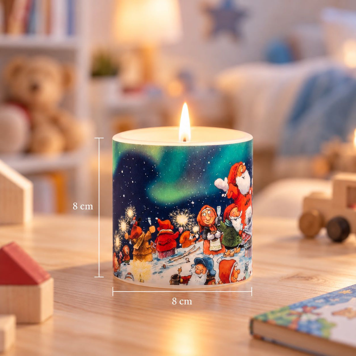 Muurla Kerze „Party“ – Mauri Kunnas – 8 cm