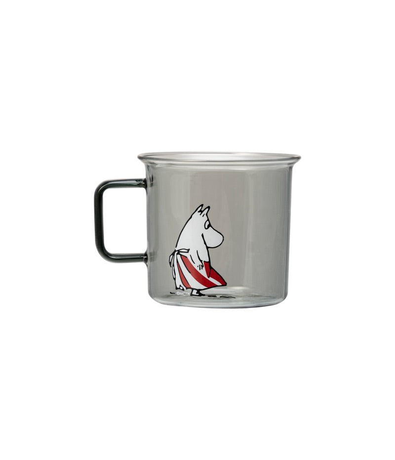 Muurla Moomin Glasbecher 'Moominmamma' - Grau - 350 ml