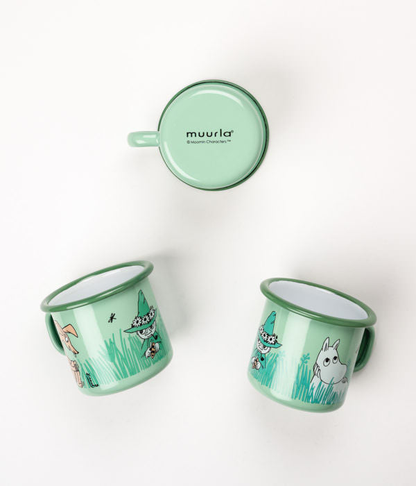 Muurla Moomin Emaillebecher 'In the Garden, Boys' - 250 ml