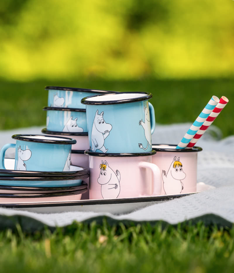 Muurla Moomin Emaillebecher 'Muumipeikko' - 250 ml