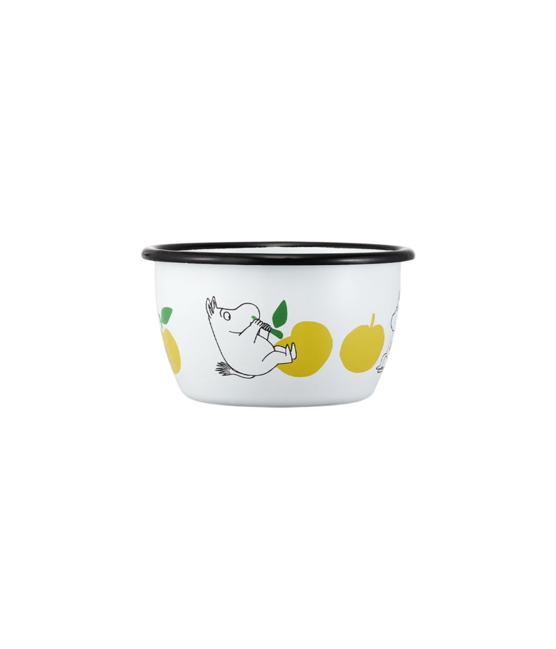 Muurla Bowl Moomin 'Joyful Apples' - 300 ml - Gelb