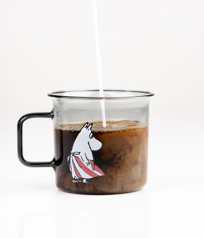 Muurla Moomin Glasbecher 'Moominmamma' - Grau - 350 ml