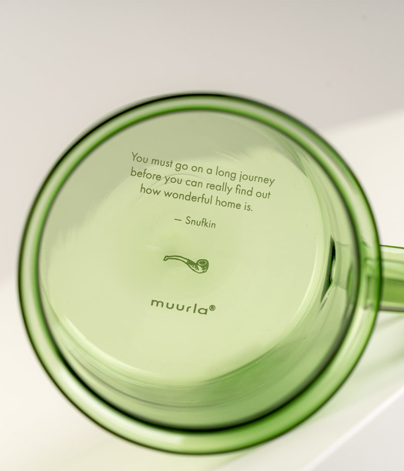 Muurla Moomin Glasbecher 'Snufkin' - Grün - 350 ml