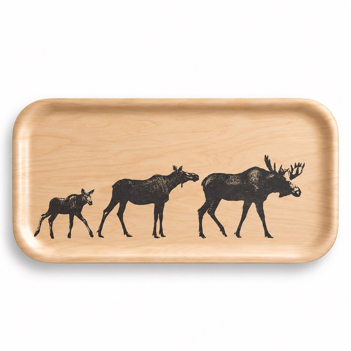 Muurla Tablett „Elchfamilie“ – Teemu Järvi x Muurla – 43 × 22 cm