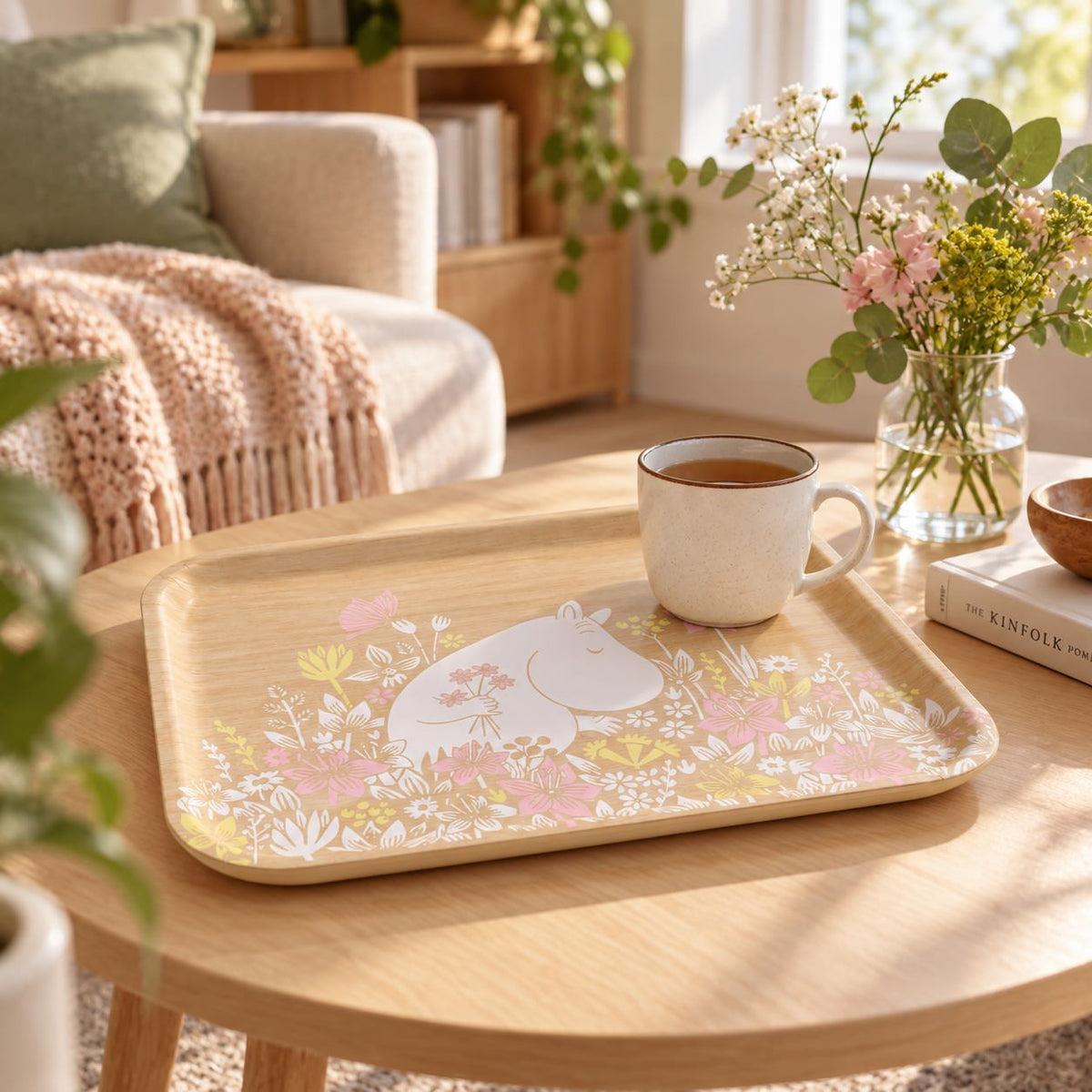 Muurla Tablett „Flower Field“ – Moomin – 36 × 28 cm