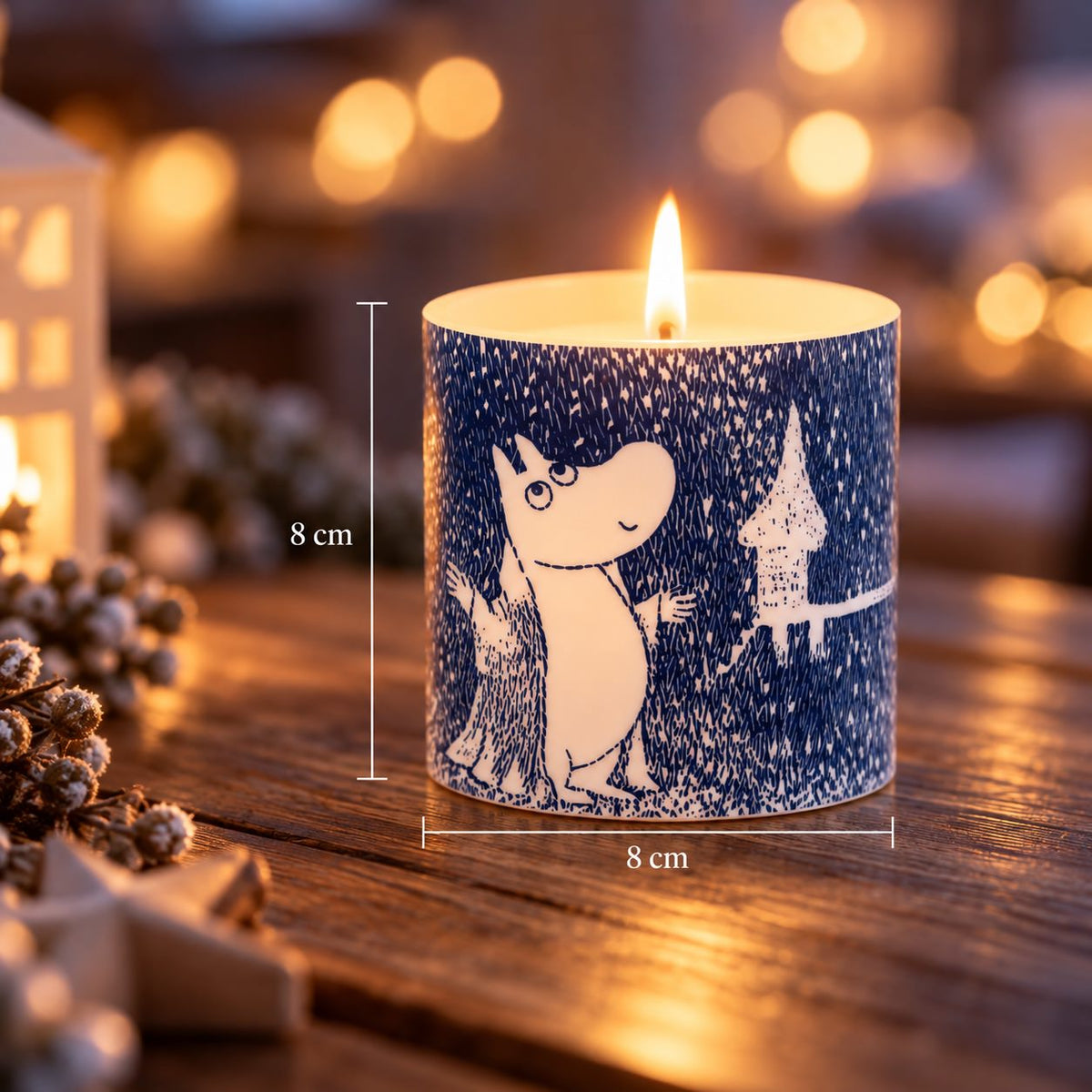 Muurla Kerze „First Snow“ - Moomin - 8 cm