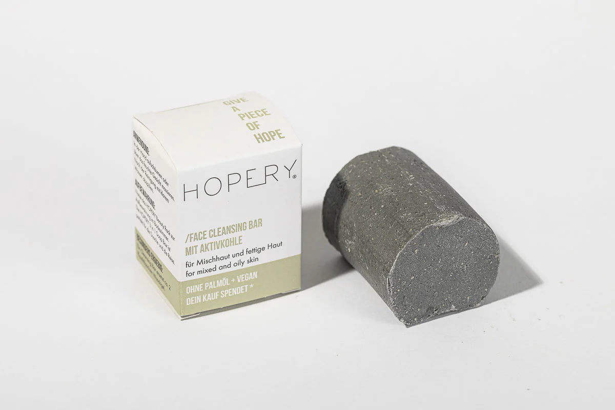 Hopery Face Cleansing Bar Aktivkohle – Feste Gesichtsreinigung