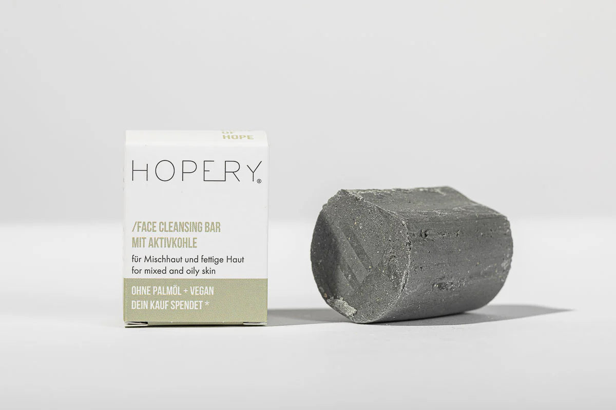 Hopery Face Cleansing Bar Aktivkohle – Feste Gesichtsreinigung