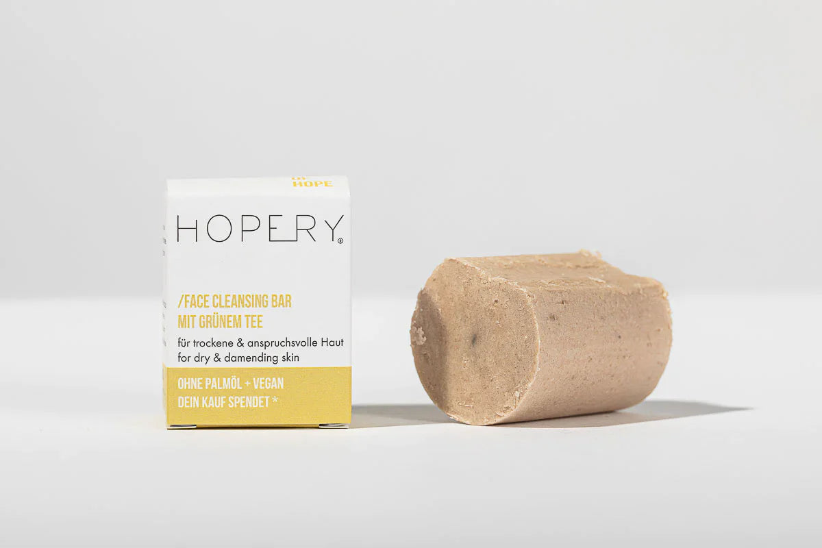 Hopery Face Cleansing Bar Grüner Tee – Feste Gesichtsreinigung