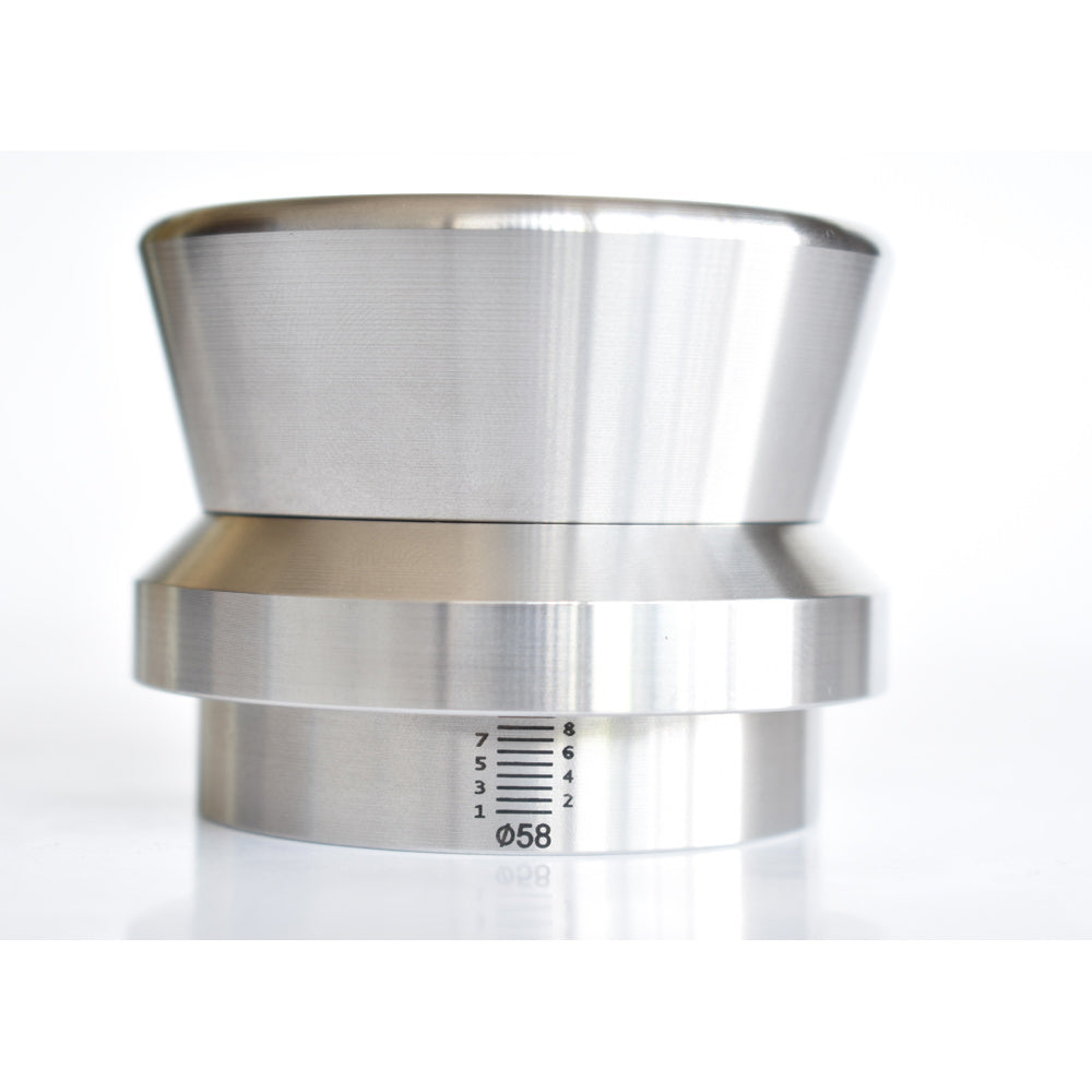 JoeFrex Tamper | Level Tamper 100% Edelstahl | Grau