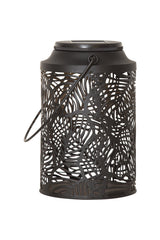 Solar Laterne Leafy, schwarz | Metall