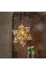 Hängeleuchte Stern Bella, gold | 40 cm