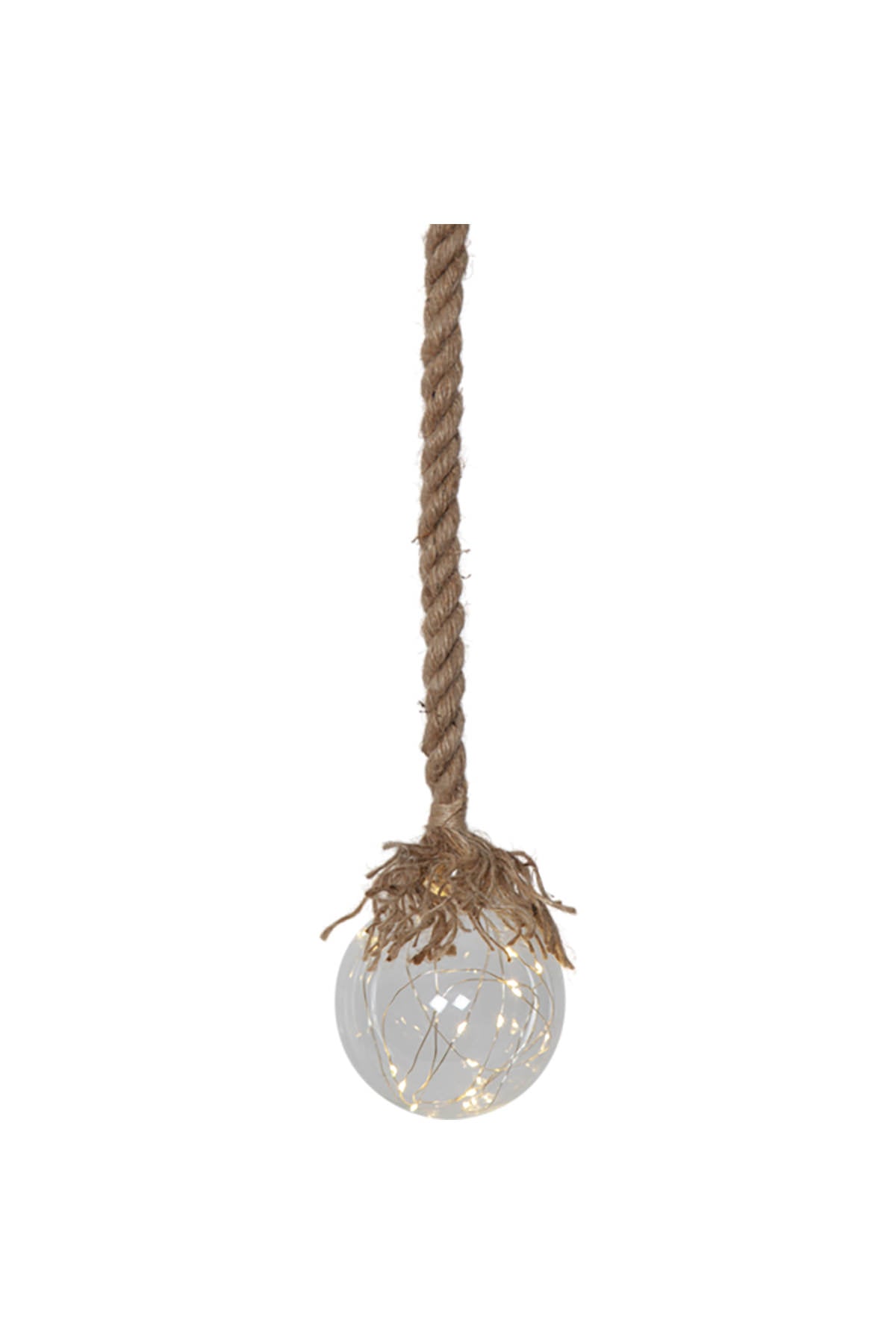 Glasdekorationsleuchte Jutta | 1,4 m Seil, 10cm Durchmesser