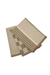 Geschirrtuch beige kariert | 47x70 cm, recycled