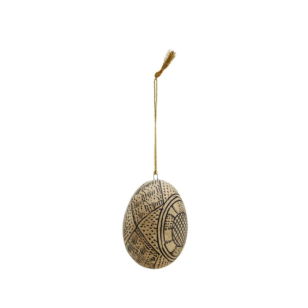 Madam Stoltz – Papiermaché-Osterei handbemalt - 7cm