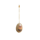 Madam Stoltz – Papiermaché-Osterei mit grafischem Dekor - 7cm