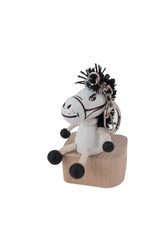Schlüsselanhänger Holzfigur | Pferd