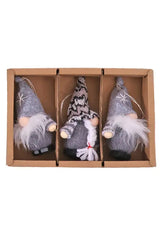 Weihnachtstrolle Lasse zum Aufhängen | 19 cm | 3-er Set