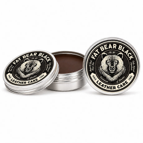 Fat Bear Black – Lederpflege für dunkles Leder, 100 ml