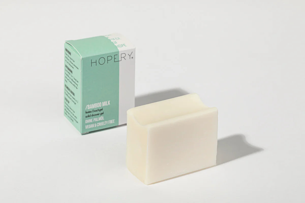 Hopery Bamboo Milk Shower Bar – Feste Duschpflege