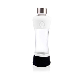 equa Squeeze Trinkflasche aus Glas I Active White commercial equa 
