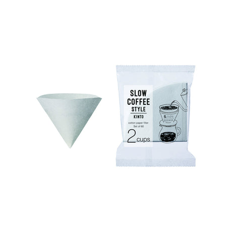 Kinto SCS-02-CP-60 Papierfilter aus Baumwolle für 2 Tassen commercial Kinto 