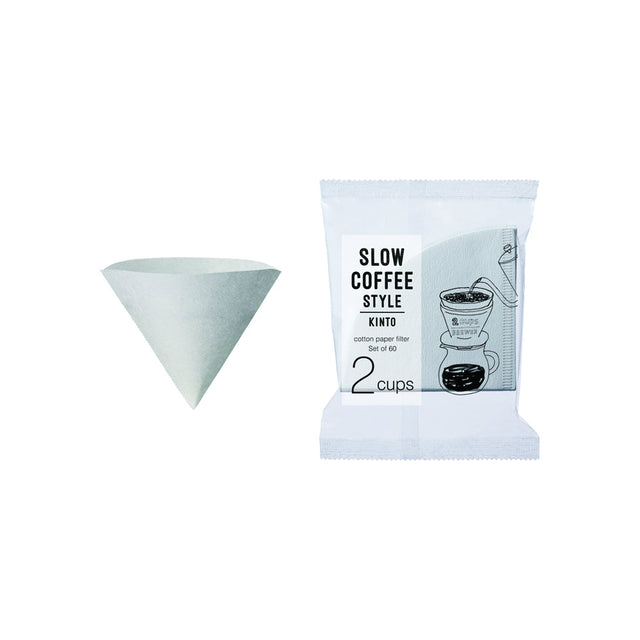 Kinto SCS-02-CP-60 Papierfilter aus Baumwolle für 2 Tassen commercial Kinto 