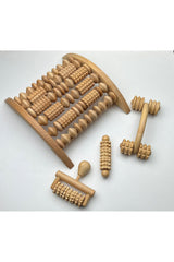 Massageroller aus Buchenholz| 18 cm mit Griff