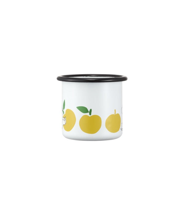 Muurla Moomin Emaillebecher 'Joyful Apples' - 250 ml