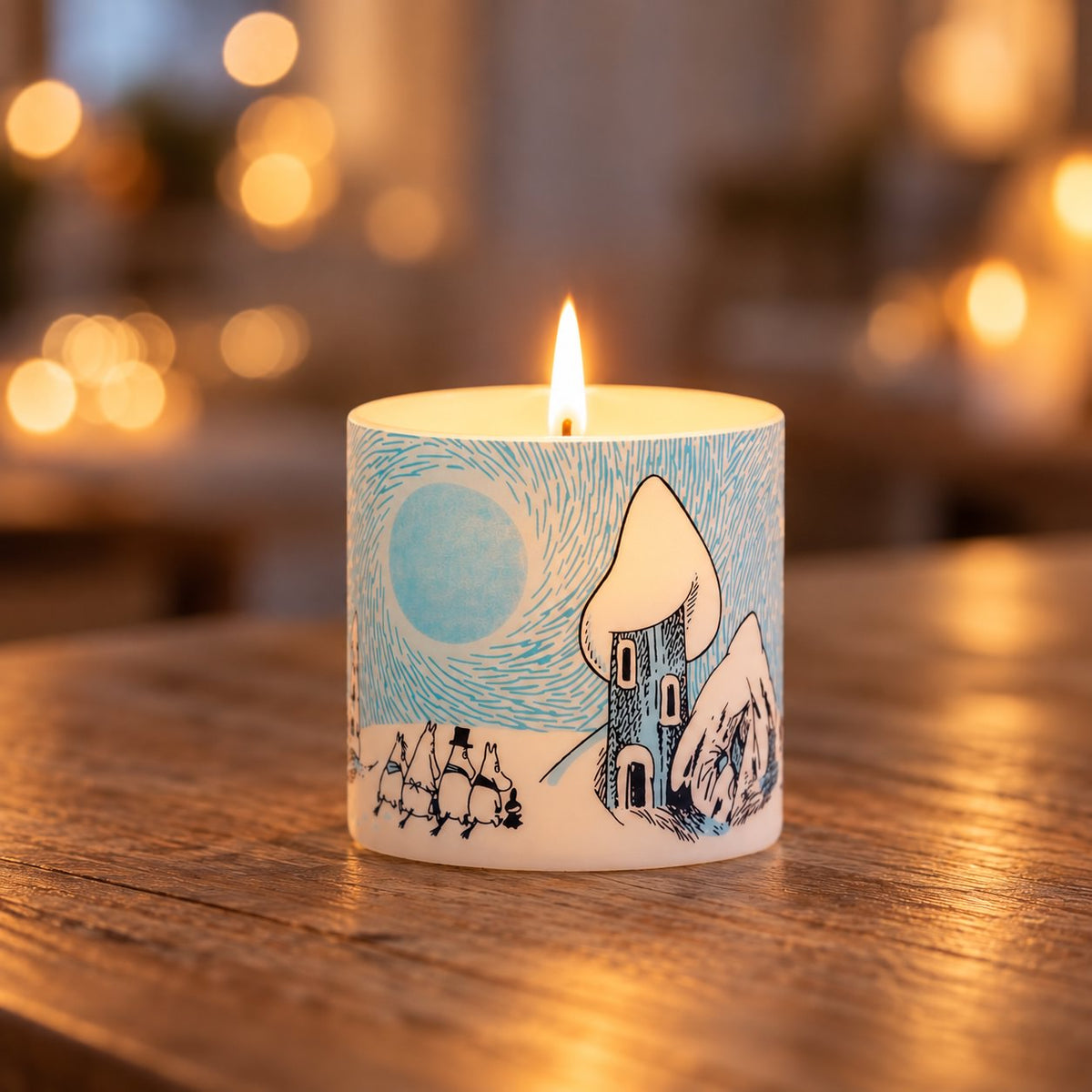 Muurla Kerze „Snowy Valley“ - Moomin - 8 cm