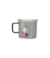 Muurla Moomin Glasbecher 'Moominmamma' - Grau - 350 ml