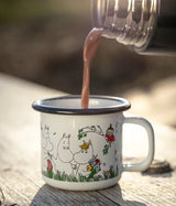 Muurla Moomin Emaillebecher 'Happy Family' - 150 ml