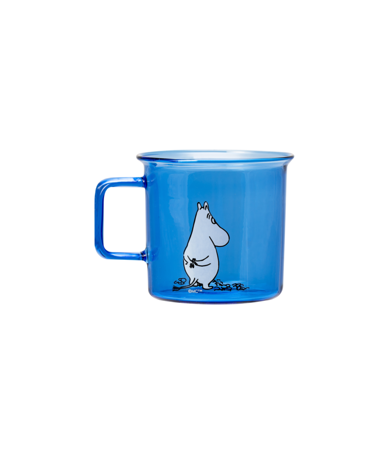 Muurla Moomin Glasbecher 'Muumipeikko' - Blau - 350 ml