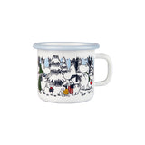 Muurla Moomin Emaillebecher 'Winter Forrest' - 250 ml