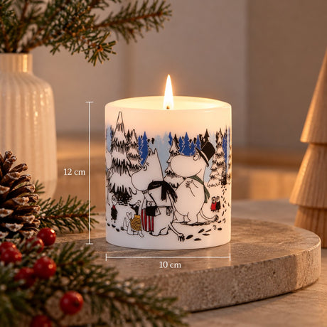 Muurla Kerze „Moomin Winter Forest“ - 12 cm