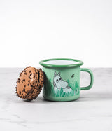 Muurla Moomin Emaillebecher 'In the Garden, Boys' - 250 ml