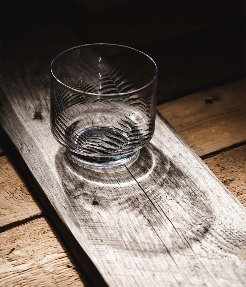 Muurla Tea Candle Holder & Bowl 'Nordic The fern' - 8 cm