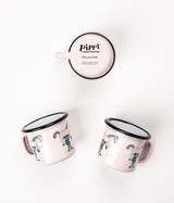 Muurla Emaillebecher Pippi 'Pippi and the Horse' - 150 ml