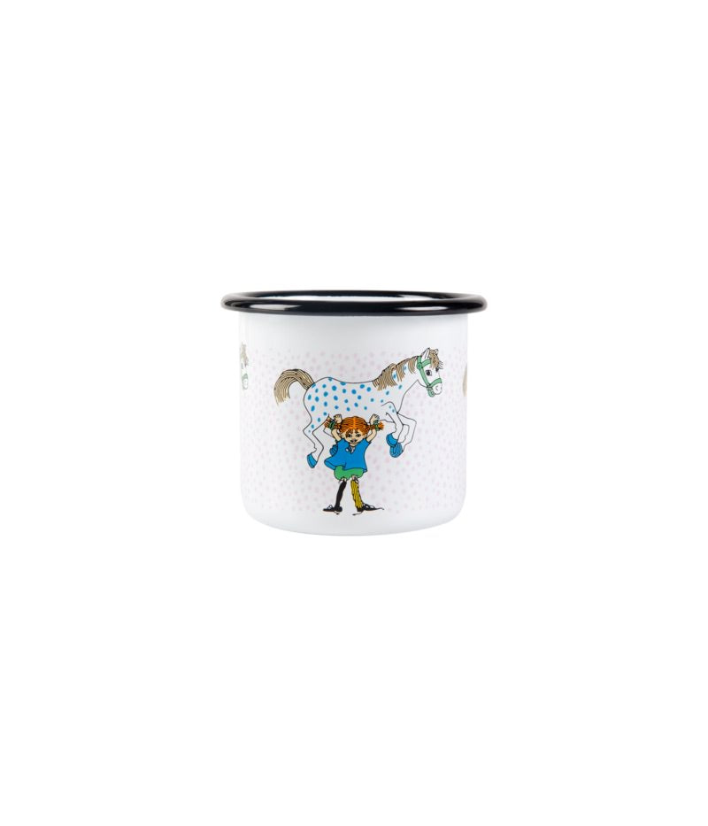 Muurla Emaillebecher Pippi 'Pippi and the Horse' - 250 ml