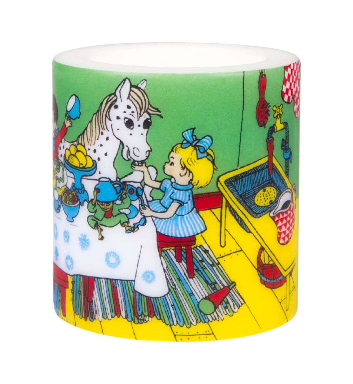 Muurla Kerze „Party“ - Pippi Langstrumpf - 8 cm