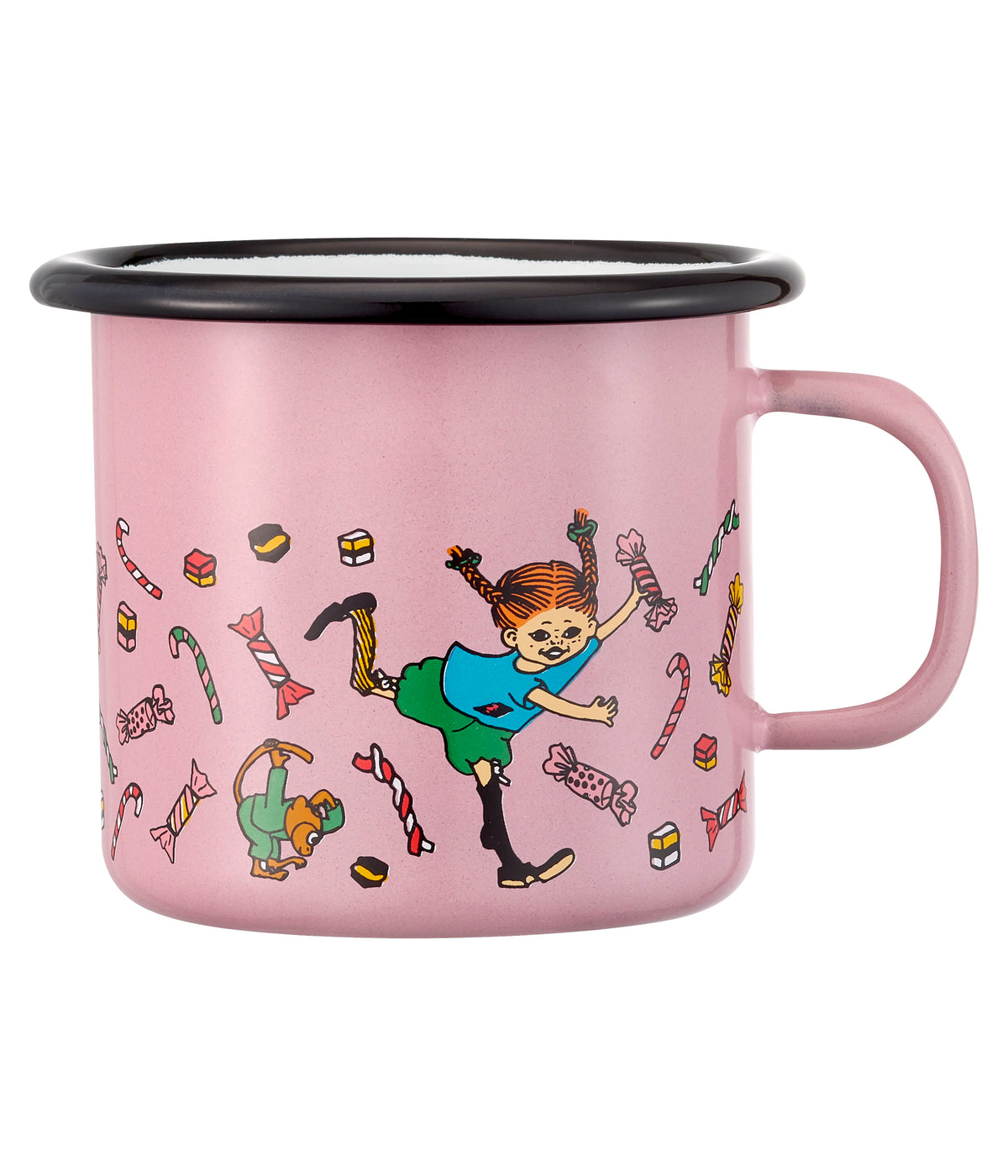 Muurla Emaillebecher Pippi 'Candy' - 250 ml