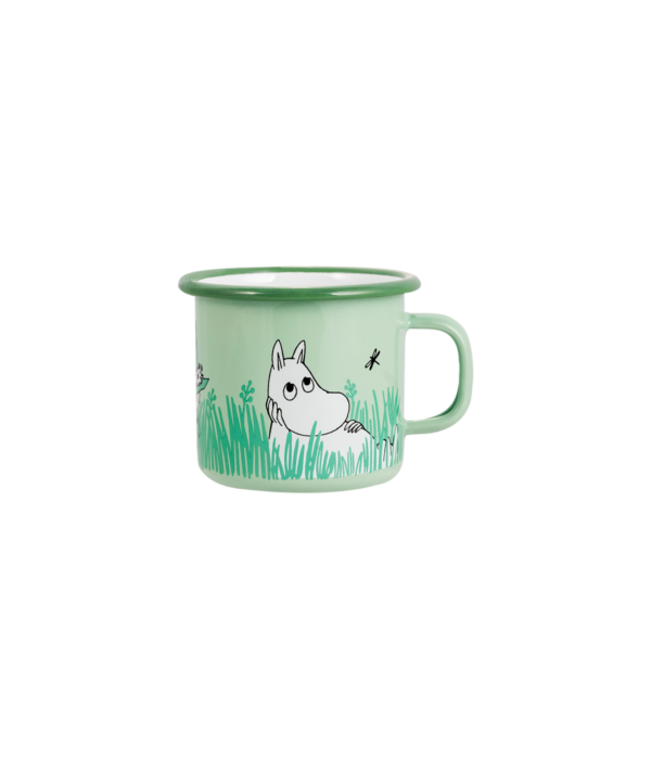 Muurla Moomin Emaillebecher 'In the Garden, Boys' - 250 ml