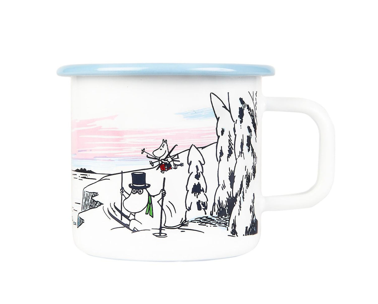 Muurla Moomin Emaillebecher 'Winter' - 370 ml
