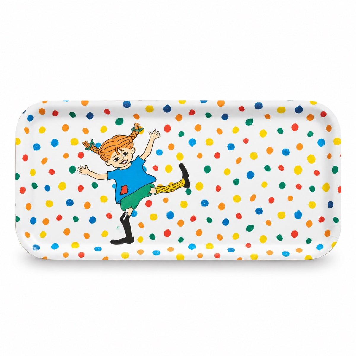 Muurla Tablett „Hoppsansa“ – Pippi Langstrumpf – 27 × 13 cm