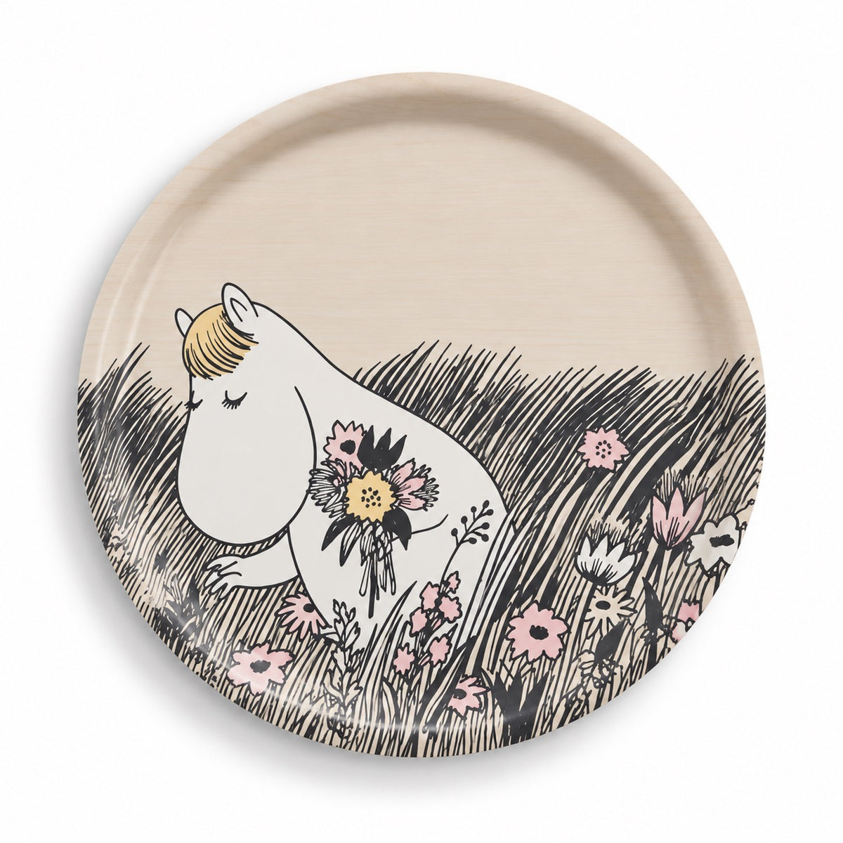 Muurla Tablett „Summer Night“ – Moomin – Ø 35 cm